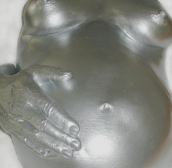 3D Abdruck von babyfusserl.at Schwanger Bauch